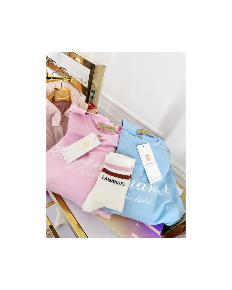 BLUZA OVERSIZE ▪️WHATER NIEBIESKA