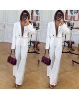 SPODNIE WHITE SZERSZA NOGAWKA ▪️WHITE