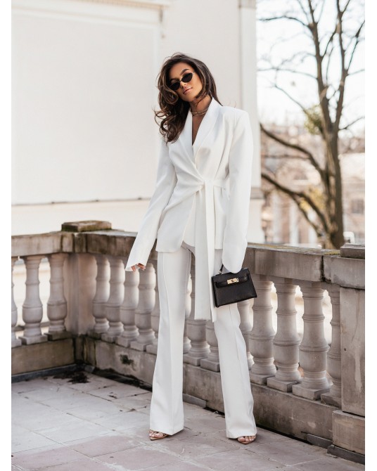 SPODNIE ELEGANT ▪️WHITE DZWONY