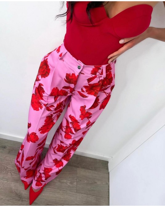 SPODNIE CLASSIC FLOWERS