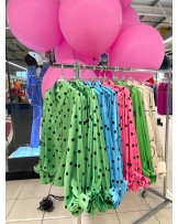 SATYNOWA KOSZULA ISLA  GROCHY ▪️RÓŻOWA 