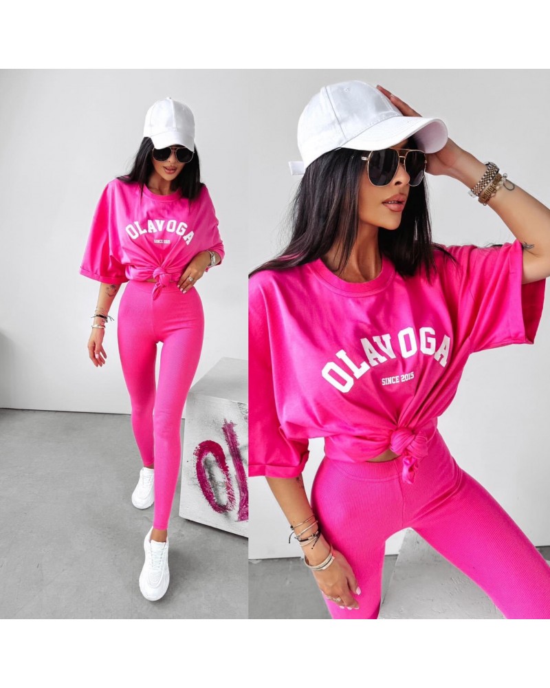 T ▪️SHIRT OVERSIZE RÓŻOWY