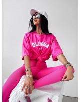 T ▪️SHIRT OVERSIZE RÓŻOWY