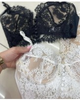 KORONKOWY TOP ▪️ecru