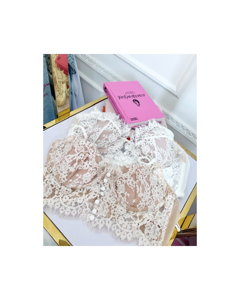 KORONKOWY TOP ▪️ecru