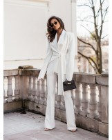 SPODNIE ELEGANT ▪️WHITE DZWONY