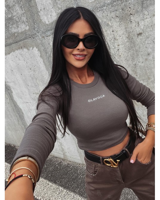 BLUZKA BASIC TRUE ▪️GRAFITOWA