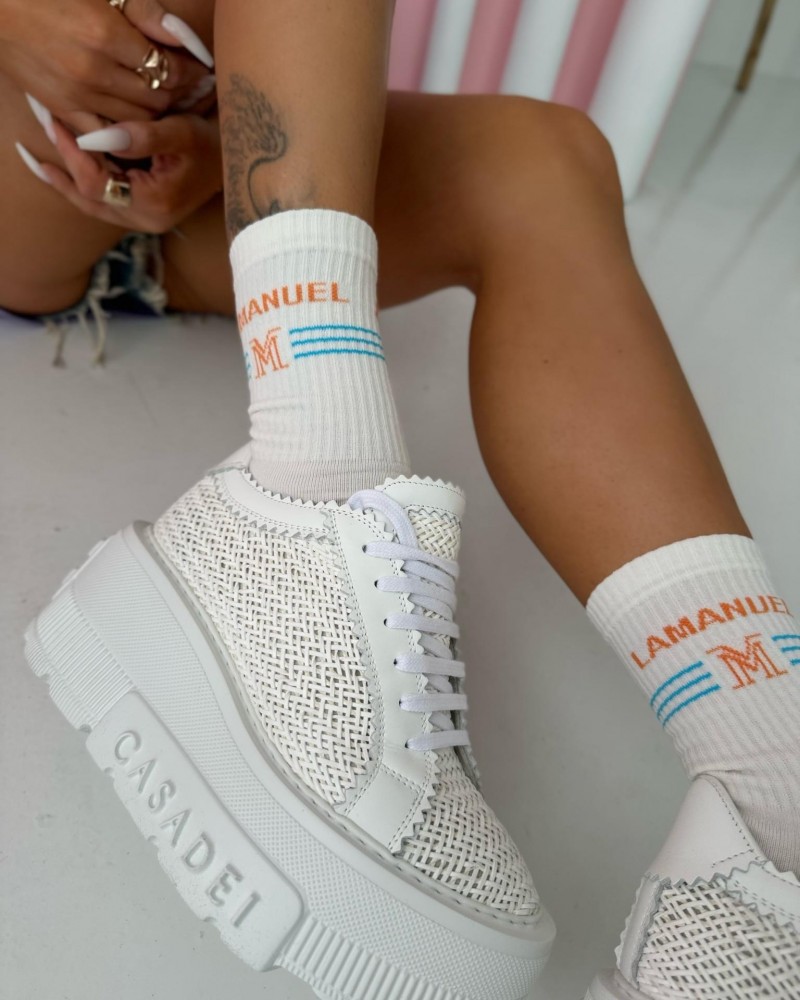 SKARPETY OH BOY WHITE