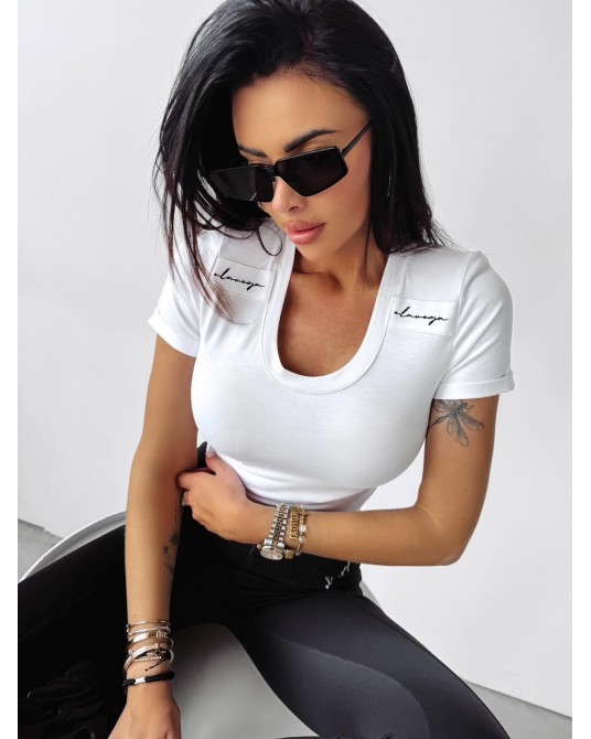 T▪️SHIRT CHILL BIAŁY