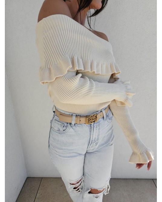 KASZMIROWY SWETER ROZENEK ▪️Beżowy