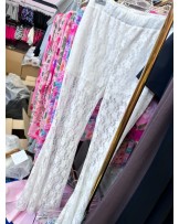 SPODNIE DZWONY KORONKA ▪️BIAŁE