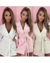 SUKIENKI MARYNARKI Z PASEM ▪️PUDROWA