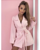 SUKIENKI MARYNARKI Z PASEM ▪️PUDROWA