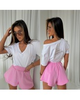 KLASYCZNY T ▪️SHIRT V ▪️ECRU