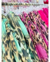 SZYFONOWA HISZPANKA PRINT  ▪️LUXURY  ZIELEŃ 