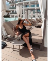 SUKIENKA FIORI BOHO ▪️CZARNA 