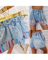 SPODENKI JEANSOWE LUXURY ▪️KAMIENIE 