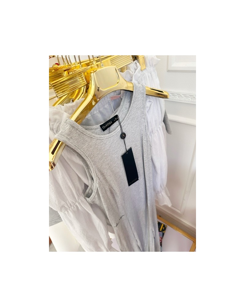 SUKIENKA z rozcięciem ▪️SZARA 