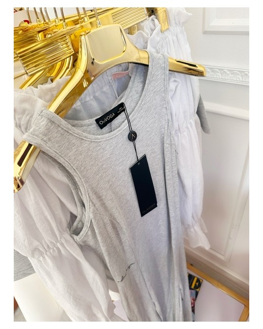 SUKIENKA z rozcięciem ▪️SZARA 