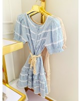 Sukienka AŻUROWO HAFTOWANA by o la la 