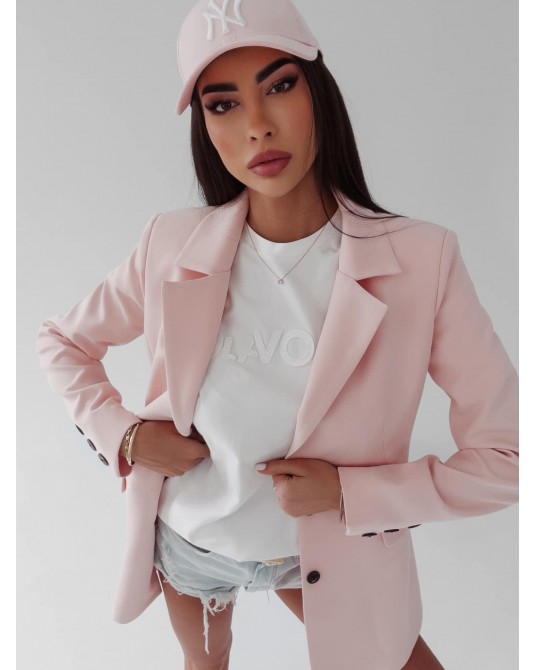 MARYNARKA TALIOWANA ▪️PUDROWY RÓŻ 