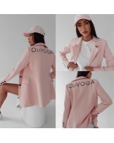 MARYNARKA TALIOWANA ▪️PUDROWY RÓŻ 