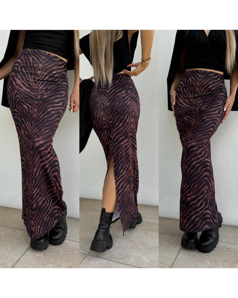 SPÓDNICA PRINT Z ROZCIĘCIEM ▪️