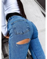 SPODNIE SKINNY DARK ▪️niebieskie