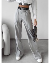 SPODNIE Z PASEM ▪️SZARE