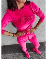 KOMPLET DAMSKI WELUROWY ▪️RÓŻOWY