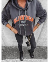 BLUZA Z KAPTUREM RANCII ▪️SZARA CIEMNA