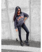 BLUZA Z KAPTUREM RANCII ▪️SZARA CIEMNA