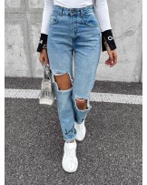 SPODNIE MOM JEANS ▪️z dziurami