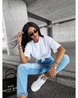 T▪️SHIRT z logo ▪️biały