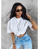 T▪️SHIRT z logo ▪️biały