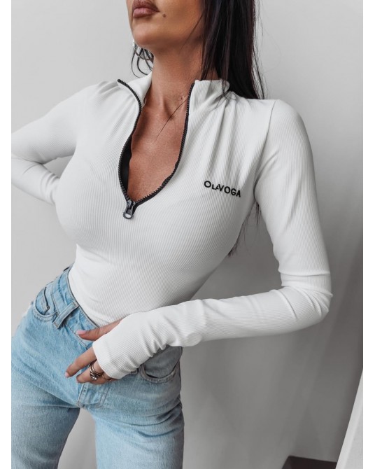 BLUZKA z ZIPEM ▪️ecru