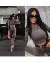 BLUZKA BASIC TRUE ▪️GRAFITOWA