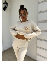 KASZMIROWY KOMPLET ▪️z róża JASNY BEŻ