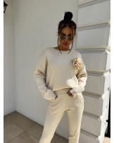 KASZMIROWY KOMPLET ▪️z róża JASNY BEŻ