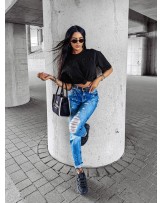 SPODNIE MESS ▪️JEANS  przetarcia CIEMNE