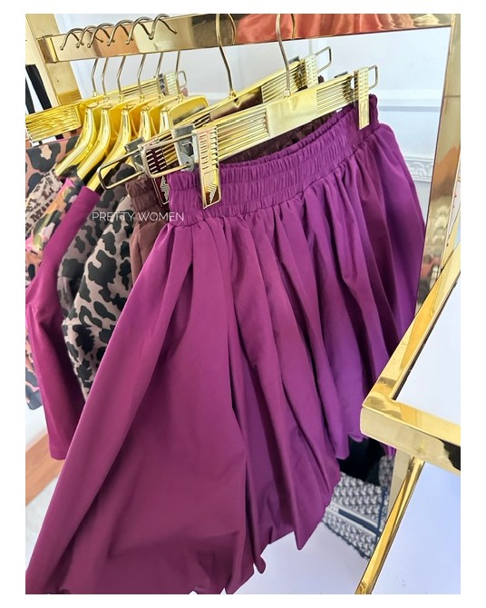 SPÓDNICZKA NA GUMCE ▪️BORDO HIT