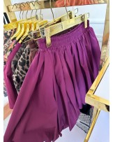 SPÓDNICZKA NA GUMCE ▪️BORDO HIT