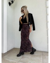 SPÓDNICA PRINT Z ROZCIĘCIEM ▪️