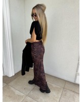 SPÓDNICA PRINT Z ROZCIĘCIEM ▪️