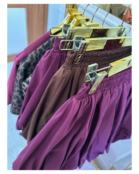 SPÓDNICZKA NA GUMCE ▪️BORDO HIT