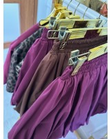 SPÓDNICZKA NA GUMCE ▪️BORDO HIT