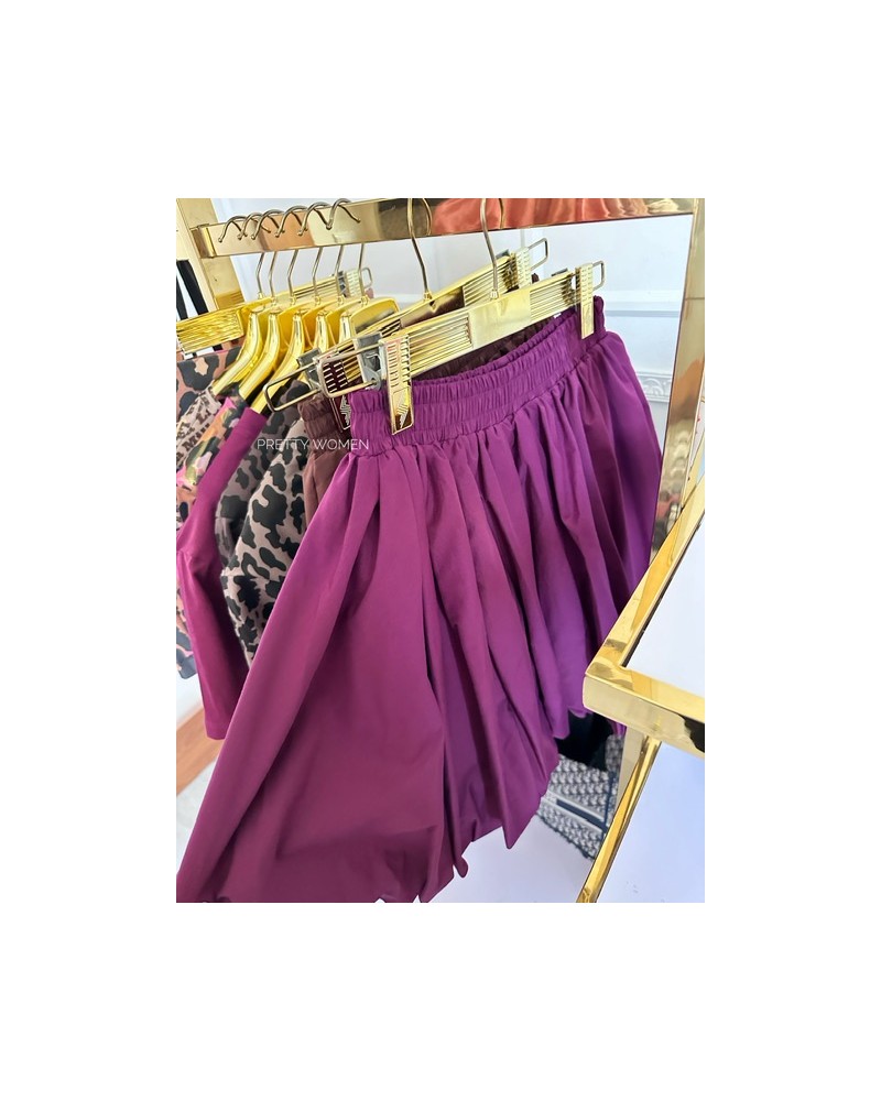 SPÓDNICZKA NA GUMCE ▪️BORDO HIT