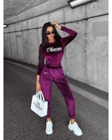 KOMPLET DAMSKI WELUROWY ▪️BORDO