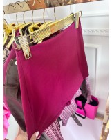 BORDOWE Spódniczko spodenki ▪️ z rozcięciem