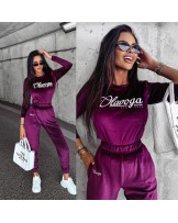 KOMPLET DAMSKI WELUROWY ▪️BORDO